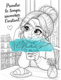 Le Chaos Créatif Coloriage Oh oui! Café cartes à colorier