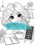 Le Chaos Créatif Coloriage Oh oui! Café cartes à colorier