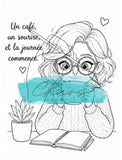 Le Chaos Créatif Coloriage Oh oui! Café cartes à colorier