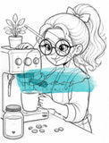 Le Chaos Créatif Coloriage Oh oui! Café cartes à colorier