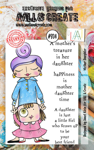 AALL & Create #934 - A7 STAMP SET - MOTHER DAUGHTER