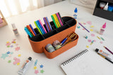 Ink Station Wide Desk Organizer: Magenta / Black