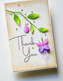 Memory Box Dainty Fuchsia Stem craft die