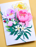 Memory Box Graceful Peony Blossom craft die