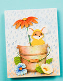 Memory Box Garden Pail Bouquet craft die