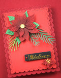 Memory Box Blooming Poinsettias craft die