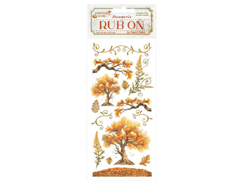 Stamperia Rub-on cm 10,16x21,6 - Whispering woods oak