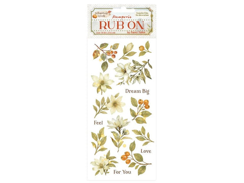 Stamperia Rub-on cm 10,16x21,6 - Whispering woods magnolia