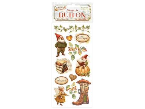 Stamperia Rub-on cm 10,16x21,6 - Whispering woods gnome