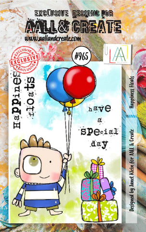 AALL & CREATE #965 - A7 STAMP SET - HAPPINESS FLOATS