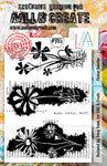 AALL & CREATE #985 - A5 STAMP SET - FLOWER SMUDGE