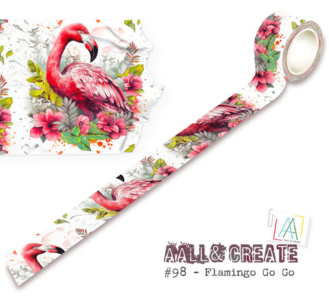 AALL and Create - Washi Tape - Flamingo Go Go