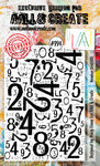 AALL & Create #994 - A7 STAMP SET - NUMBER GRAFFITTI