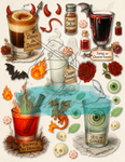 Le Chaos Créatif- album collage- Élixirs d’enfer et Mixologie macabre
