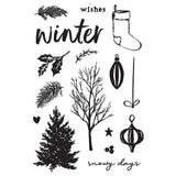 Simple Vintage Evergreen Memories - Stamps