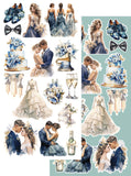 Alchemy of Art - 6X12 Extras Paper Set, In Frosty Colors - Wedding