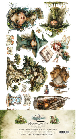 Alchemy of Art - 6X12 Extras Paper Set, Tales of Moss and Fern