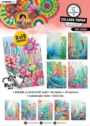 Studio Light Art by Marlene Collage Paper Sea scenes 20 Sheets