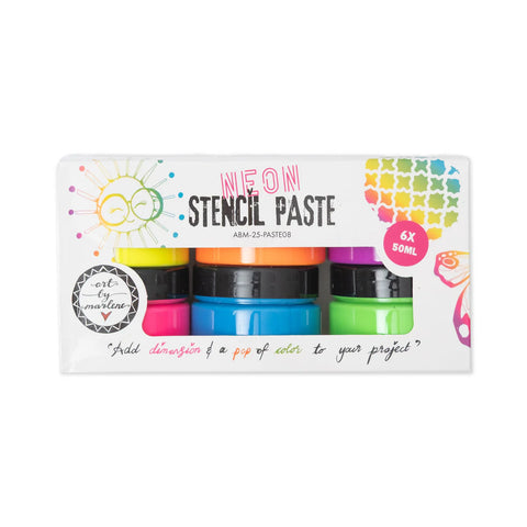 Studio Light Art by Marlene Stencil Paste Neon colors 6x50 ML