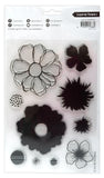 Art By Marlene Clear Stamp Layered Flowers