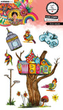 Art By Marlene Clear Stamp A Bird Mansion Art by Marlene 8 Pieces