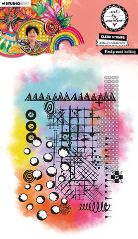 Art By Marlene Clear StampBackground Builder Art By Marlene 12 Pieces