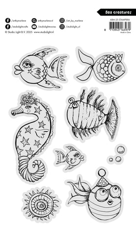 Studio Light Art by Marlene Clear Stamp Sea creatures