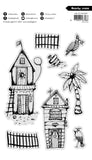 Studio Light Art by Marlene Clear Stamp Beachy scene