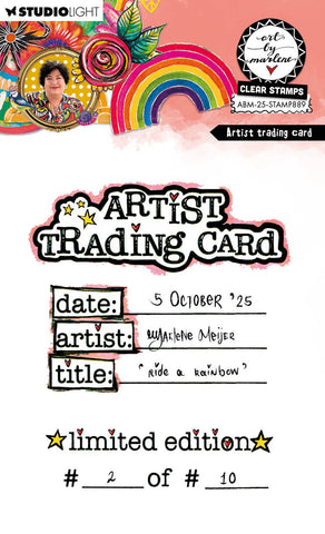Studio Light Art by Marlene Clear Stamp Artist trading card