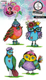 Studio Light Clear Stamp Marlene's Birds Art by Marlene 4 Pieces