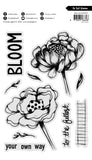 Studio Light Clear Stamp In Full Bloom Art by Marlene 10 Pieces