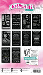 STUDIO LIGHT - ABM Sticker Pad Sticky Quotes Essentials 120x210mm 20 Sh nr.03