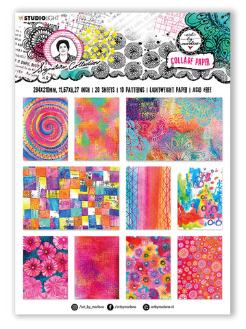 Studio light - ABM Collage Paper Colorful Papers Signature Collection 210x294x5mm 20 SH nr.02