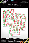 Arden Creative Studio Vintage Christmas Alphabet Stickers