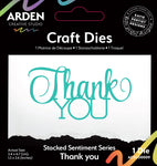 Arden Creative Studio Sentiment Series Stacked Thank You Craft Die