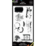 Arden Creative Studio Maker Series Maker's Marks 4 in x 8 in Clear Stamp Set