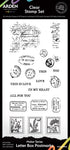 Arden Creative Studio Maker Series Letter Box Postmarks 4in x 8in Clear Stamp Set
