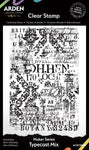 Arden Creative Studio Maker Series Typecast Mix  4in x 6in Background Stamp