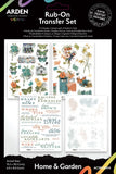 Arden Creative Studio Home & Garden 6in x 8in Rub-On Transfer Set