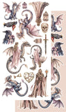Alchemy of Art- 6X12 Extras Paper Set, The Legends of the Dragon