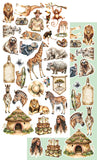 Alchemy of Art- 6X12 Extras Paper Set, Wild Adventures