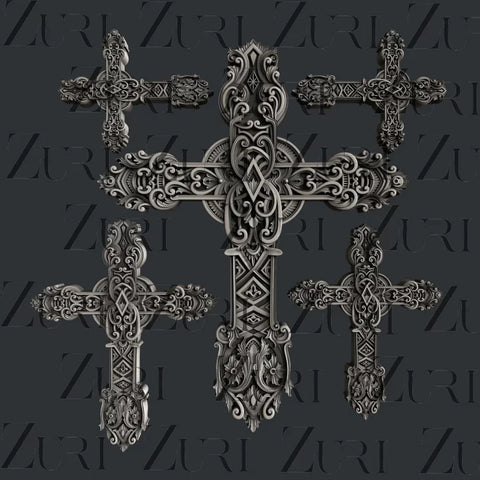 Ornate Crosses Set 1 – Zuri Designs Inc