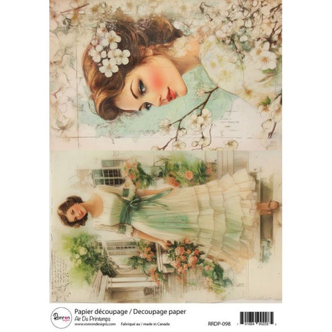 Ronron designs -Papier de riz: Air de Printemps