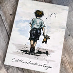 Cosmic Shimmer Let The Adventure Begin Pre Cut Rubber Stamp Set by Andy Skinner