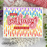 Honey Bee Stamps Birthday Candle - Set of 3 Background Stencils