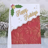 Spellbinders Scenic Poinsettias 3D Embossing Folder