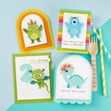 Spellbinders Birthday Balloons Etched Dies from the Monster Birthday Collection