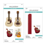 Spellbinders MAJESTIC GUITAR BOX CREATOR BUNDLE FROM THE BIBI'S MUSICAL NOTES COLLECTION BY BIBI CAMERON