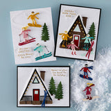 Spellbinders STREAMLINE 3D EMBOSSING FOLDER FROM THE SKI-SON'S GREETINGS COLLECTION BY SIMON HURLEY