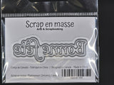 Scrap en masse matrice de coupe Bonne fête 3 avec contour